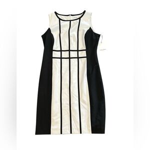 Calvin Klein Women’s Size 12 Black and White Dress NWT